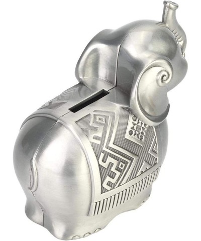 Money Boxes Alloy Material Cute Elephant Shape Coin Bank Money Saving Box Piggy Bank Ornaments for Kid Gift $43.33 Kids' Mone...