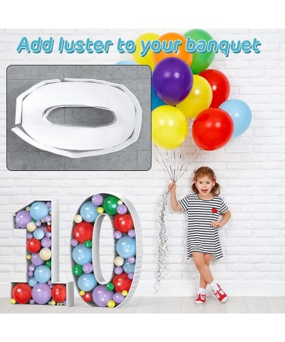 Number Balloon Marquee Numbers 0 Pre-Cut Kit Cardboard Light Up Mosaic Frame Large Foam Board for Birthday Giant Backdrop Boy...