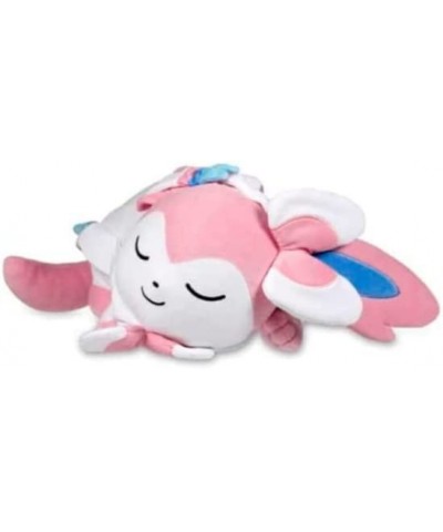 Sleeping Sylveon Plush Toy 13.8" Stuffed Animal Sylveon Poket Plushie Toys Sylveon Plush Evolutions Eevee Evolutions Plush Sy...