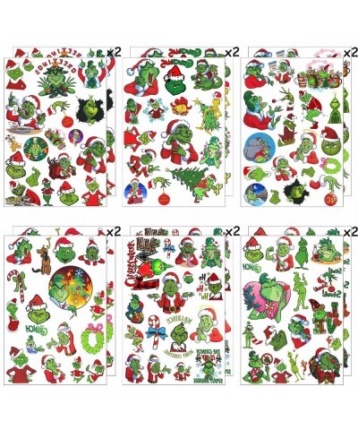 12 Sheets Christmas Temporary Tattoos for Kids Christmas Birthday Party Supplies Christmas Party Decorations Xmas Party Favor...