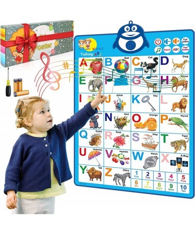 Electronic Interactive Alphabet Wall Chart ABC Learning for Toddler Best Educational Toy for Kids 3-5 yr Old Birthday Poster ...