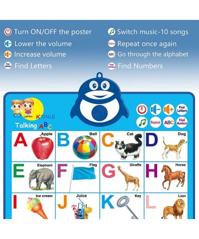 Electronic Interactive Alphabet Wall Chart ABC Learning for Toddler Best Educational Toy for Kids 3-5 yr Old Birthday Poster ...