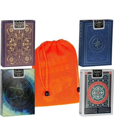 Bicycle Muralis Stargazer Observatory Odyssey Marquis Playing Card Custom Bundle with Orange Mesh Storage Pouch $48.76 Card G...