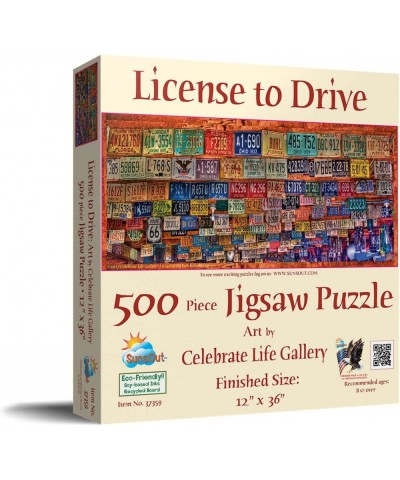 License to Drive 500 Piece Jigsaw Puzzle by SunsOut $31.11 Jigsaw Puzzles