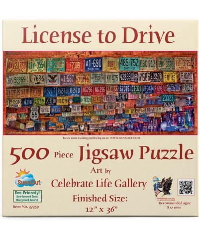 License to Drive 500 Piece Jigsaw Puzzle by SunsOut $31.11 Jigsaw Puzzles