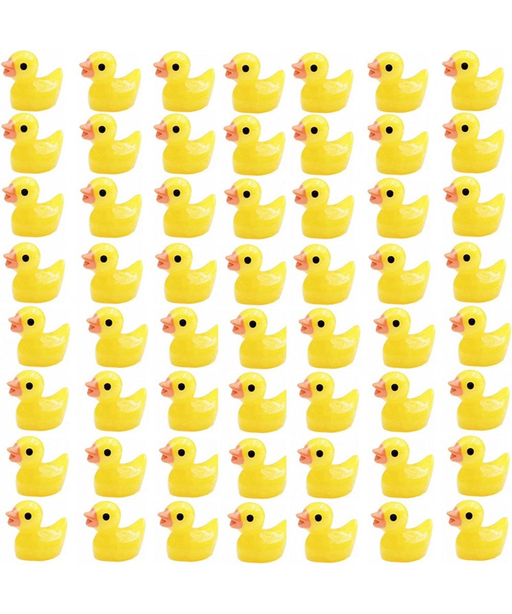 60 Pcs Tiny Duck Figures Mini Resin Duck Miniature Bead Slime Charms for Garden Landscape Aquarium Decoration(Yellow) $16.88 ...