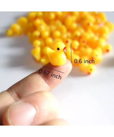 60 Pcs Tiny Duck Figures Mini Resin Duck Miniature Bead Slime Charms for Garden Landscape Aquarium Decoration(Yellow) $16.88 ...