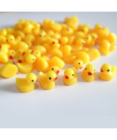 60 Pcs Tiny Duck Figures Mini Resin Duck Miniature Bead Slime Charms for Garden Landscape Aquarium Decoration(Yellow) $16.88 ...