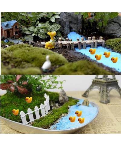 60 Pcs Tiny Duck Figures Mini Resin Duck Miniature Bead Slime Charms for Garden Landscape Aquarium Decoration(Yellow) $16.88 ...