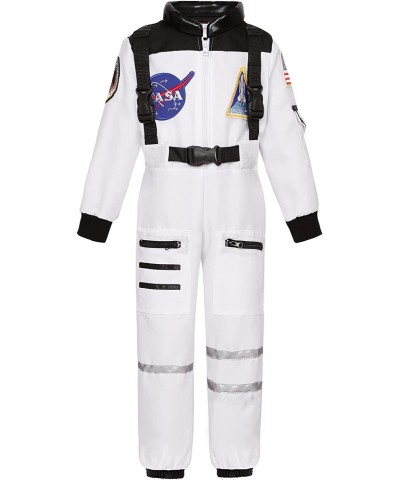 Kids Astronaut Costume NASA White Space Jumpsuit for Boys Girls Astronaut Role Play Costume $40.77 Kids' Costumes