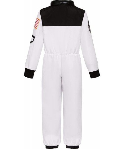 Kids Astronaut Costume NASA White Space Jumpsuit for Boys Girls Astronaut Role Play Costume $40.77 Kids' Costumes