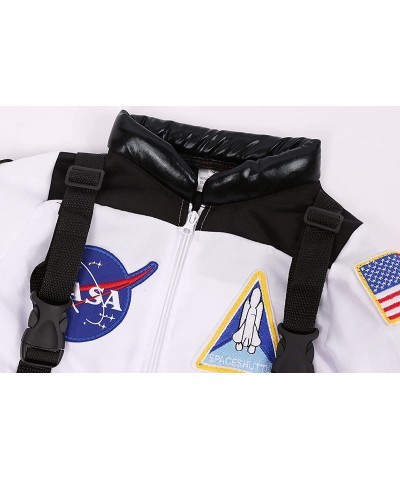 Kids Astronaut Costume NASA White Space Jumpsuit for Boys Girls Astronaut Role Play Costume $40.77 Kids' Costumes