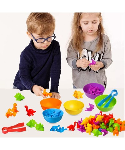 Color Sorting and Counting Dinosaurs Toys for Toddlers 3 5 4 Years Old Preschool Matching Learning Educational Game Montessor...