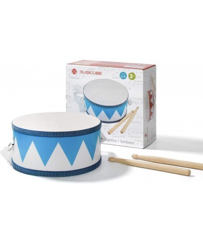 Kids Drum Set 8-Inch Wooden Drum Toys with an Adjustable Strap and 2 Drumsticks Educational Baby Musical Toys Drum Sensory Mu...