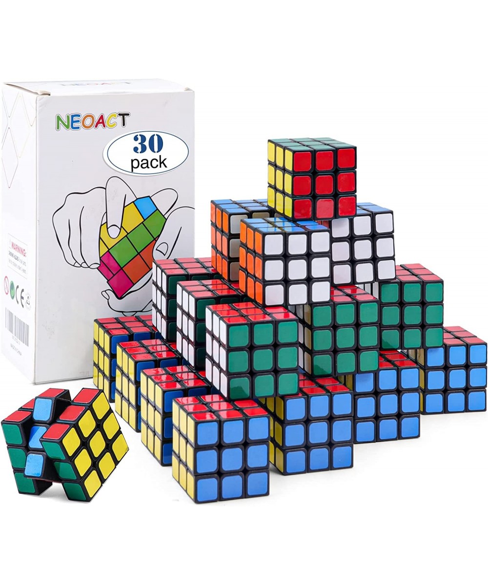 Mini Cube 30 Packs Puzzle Party Toy Eco-Friendly Material with Vivid Colors Party Favor School Supplies Puzzle Game Set for B...