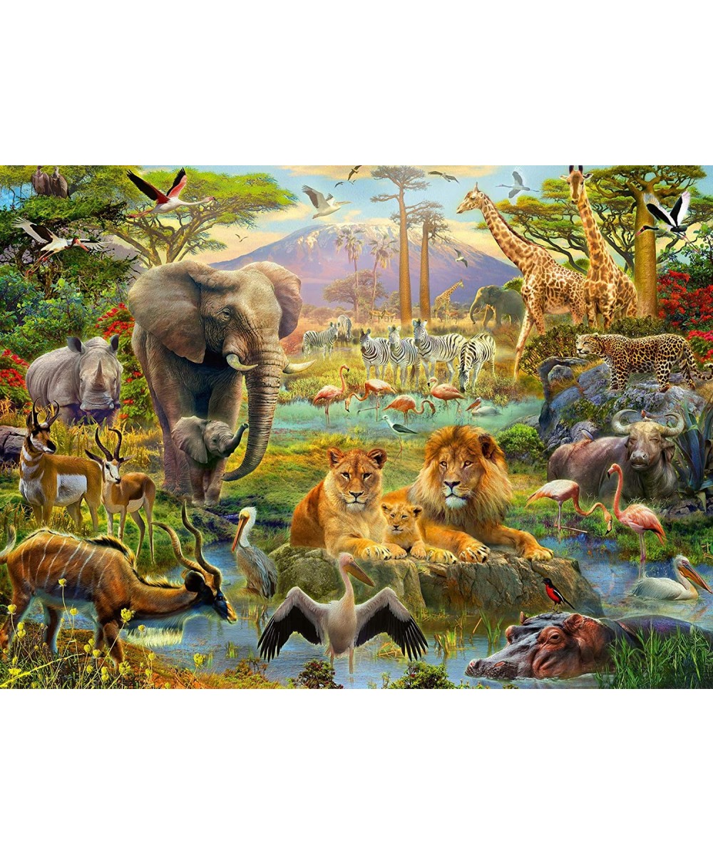 12891 Animals of The Savannah 200 Piece Puzzle for Kids - Every Piece is Unique Pieces Fit Together Perfectly Yellow $42.96 J...