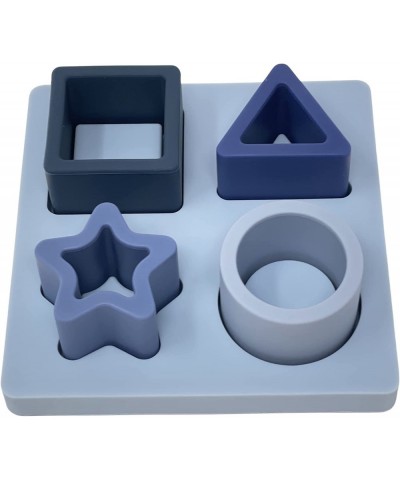 Early Education Silicone Baby Puzzle | Stacking Building Blocks Toddler Toys (Blue) $21.82 Early Development & Activity Toys