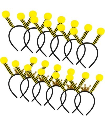 12 Pack Bee Antenna Headband Cute Bee Tentacle Headbands Crown Bee Hair Hoop for Halloween Party Costume Cosplay Accessory $3...