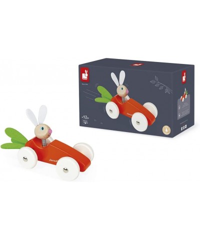 Wooden Rabbit Lapin Carrot Car Push Car - Ages 12 Months+ - J08247 $29.93 Early Development & Activity Toys