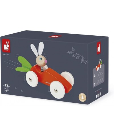 Wooden Rabbit Lapin Carrot Car Push Car - Ages 12 Months+ - J08247 $29.93 Early Development & Activity Toys