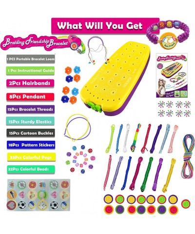 Friendship Bracelet DIY Making Kit for Girls Arts and Crafts Toy for Kids Ages 6-15 Jewelry Maker Toys with Loom Supply Set B...