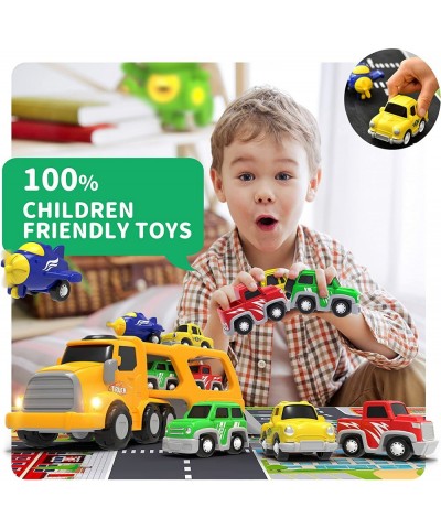 Toddler Toys for 2 3 4 5 6 Years Old Boys STEM Educational Construction Vehicle Toys with Play Map Transport Carrier Truck fo...