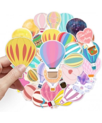 Hot Air Balloon Stickers 50 Pieces Aesthetic Stylish Waterproof Vinyl Kids Teen Adult Water Bottle Scrapbook Laptop Cell Phon...