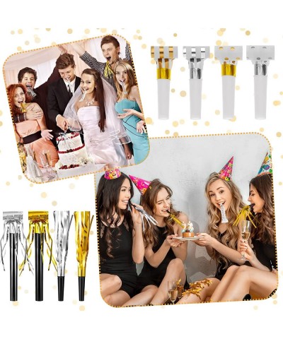 80 Pieces Party Noise Makers 8 Styles of Birthday Blowers Party Horns and Blowers Party Blowouts Whistles Fringed Musical Blo...