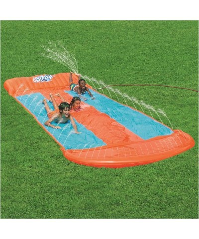 H2OGO! Triple Inflatable Water Slide | Includes Speed Ramp & Splash Landing | Great Outdoor Summer Toy for Family Fun $64.23 ...