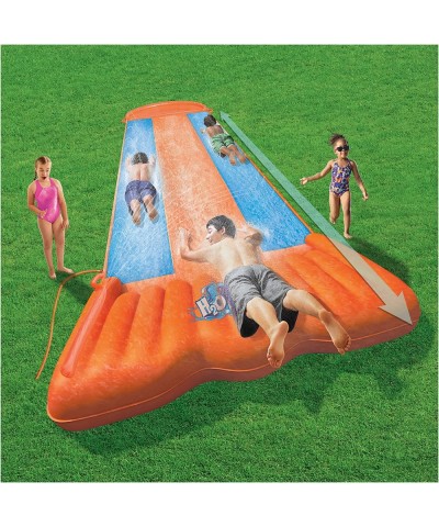 H2OGO! Triple Inflatable Water Slide | Includes Speed Ramp & Splash Landing | Great Outdoor Summer Toy for Family Fun $64.23 ...