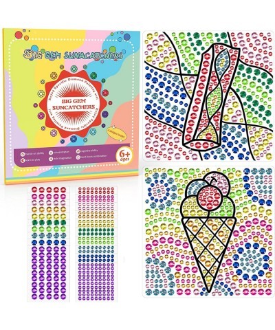 Sungemmers Suncatcher Window Art Crafts for Girls Ages 8-12 Ice Cream Diamond Painting Art Craft Kits for Kids Age 6-12 Sunca...