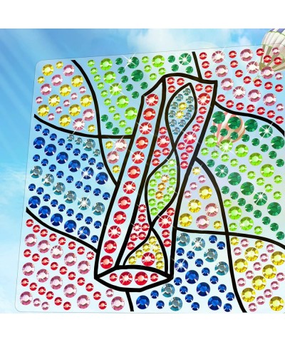 Sungemmers Suncatcher Window Art Crafts for Girls Ages 8-12 Ice Cream Diamond Painting Art Craft Kits for Kids Age 6-12 Sunca...