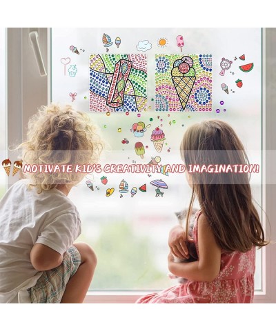 Sungemmers Suncatcher Window Art Crafts for Girls Ages 8-12 Ice Cream Diamond Painting Art Craft Kits for Kids Age 6-12 Sunca...