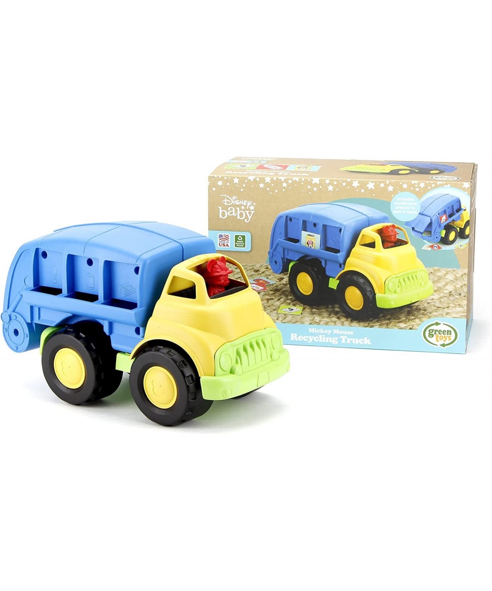 Disney Baby Exclusive Mickey Mouse Recycling Truck Blue - Pretend Play Motor Skills Kids Toy Vehicle. No BPA phthalates PVC. ...