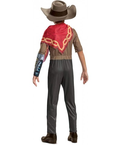 Overwatch McCree Costume Video Game Inspired Character Outfit for Kids Muscle Padded Jumpsuit $30.19 Kids' Costumes