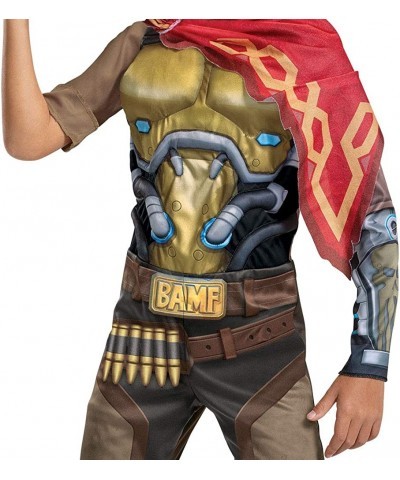 Overwatch McCree Costume Video Game Inspired Character Outfit for Kids Muscle Padded Jumpsuit $30.19 Kids' Costumes