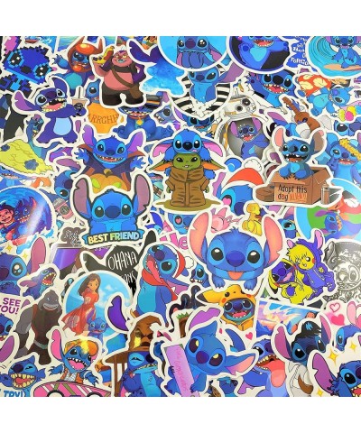 Stitch Caroon Stickers(60pcs) Waterproof Vinyl for Waterbottle Laptop Luggage Car Motorcycle Bicycle Fridge DIY Styling Vinyl...