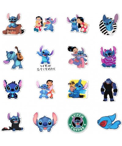 Stitch Caroon Stickers(60pcs) Waterproof Vinyl for Waterbottle Laptop Luggage Car Motorcycle Bicycle Fridge DIY Styling Vinyl...