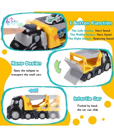 Christmas Gifts Truck Toy for Kids 3-5 Carrier Car Toys for 4 5 6 7 Years Old Boys Vehicles Playset with Play Mat Birthday Gi...