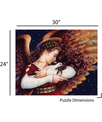 Puzzles - Angel and Dove - 1000 Piece Jigsaw Puzzle - Large 24 Inches by 30 Inches Puzzle - Made in USA - Unique Cut Interloc...