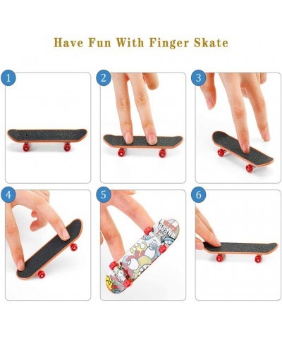 Mini Finger Toys Set Fingertip Skateboards Finger Bikes Movement Scooter Toy with Replacement Wheels and Tools for Kids as Gi...