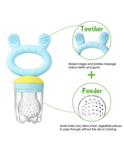 Baby Fruit Food Feeder Pacifier | Milk Frozen Set | Silicone Feeder and Teether for Infant Safely Self Feeding BPA Free Teeth...