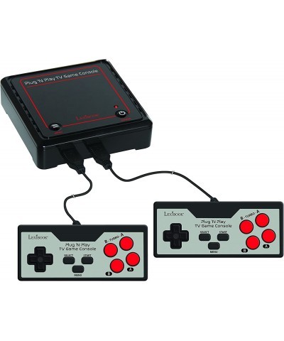 Retro game console 2 controllers 300 games 1 AC/DC adapter black/red JG7800 $73.34 Plug & Play Video Games