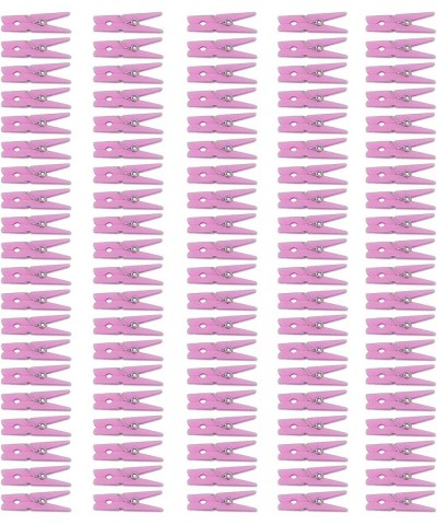 Mini Pink Clothespins | 100 Pack 1.25" Inch Clothes Pins Plastic Baby Shower Favors | Party Game Scatter Decorations | DIY Ba...