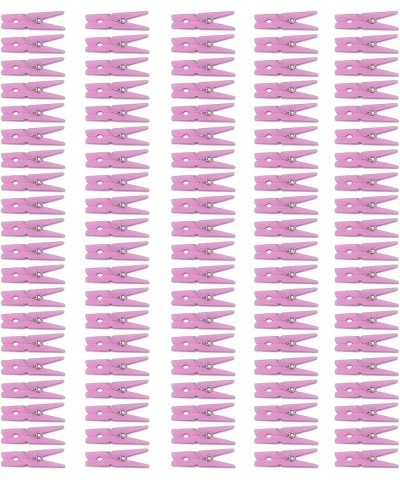 Mini Pink Clothespins | 100 Pack 1.25" Inch Clothes Pins Plastic Baby Shower Favors | Party Game Scatter Decorations | DIY Ba...