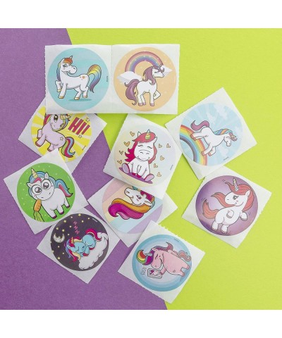 Unicorn Stationery Roll Stickers – 600 Count 10 Creative Assorted Designs – 1.5 Inch Round Labels – Ideal As Birthday Party F...