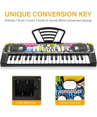 Piano Keyboard for Kids Piano for Kids Music Keyboards 37 Keys Electronic Pianos with Music Book Bracket Musical Toys for Beg...