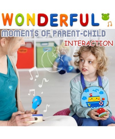 Toddler Musical Instruments Set Wooden Percussion Instruments Toy for Kids Baby Preschool Educational Musical Toys for Boys a...