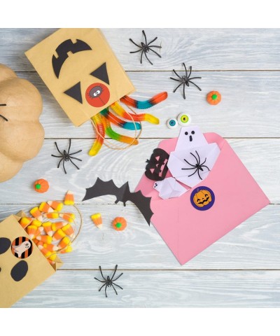 Halloween Sticker Roll 500 Pcs Halloween Round Stickers 8 Assorted Halloween Sticker for Kids Trick or Treat(1 Inch) $15.90 K...