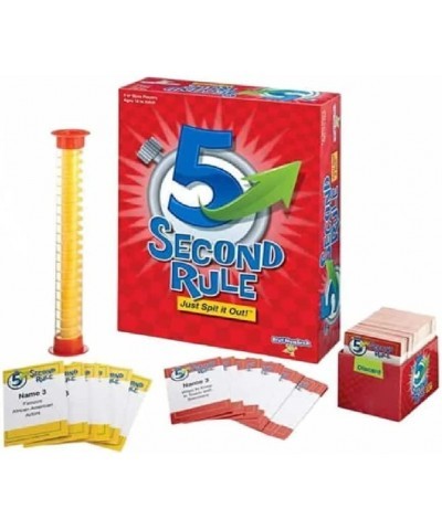 5 Second Rule Party Game - 2nd Edition - Think Fast and Shout Out Answers - Ages 10+ $32.75 Card Games